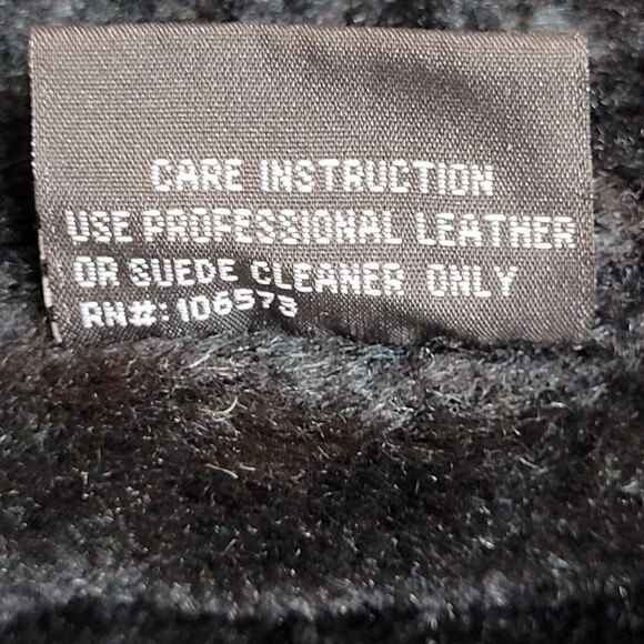 VTG Leather Western Sport Coat Jacket Rockabilly Removable Faux Fur Liner 44L - Picture 12 of 12